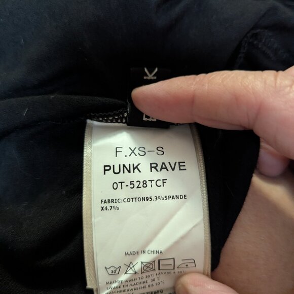 Punk Rave Ladies Black XS/S Long Sleeved Shirt - Picture 7 of 7